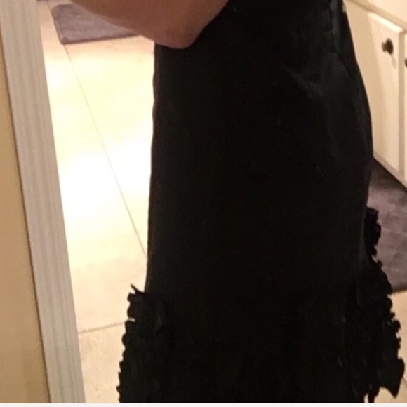 Black size 4 cocktail dress 100% THAI SILK - Picture 7 of 8